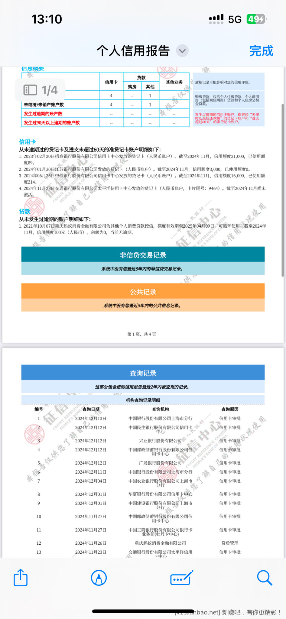 征信花了 - 线报酷