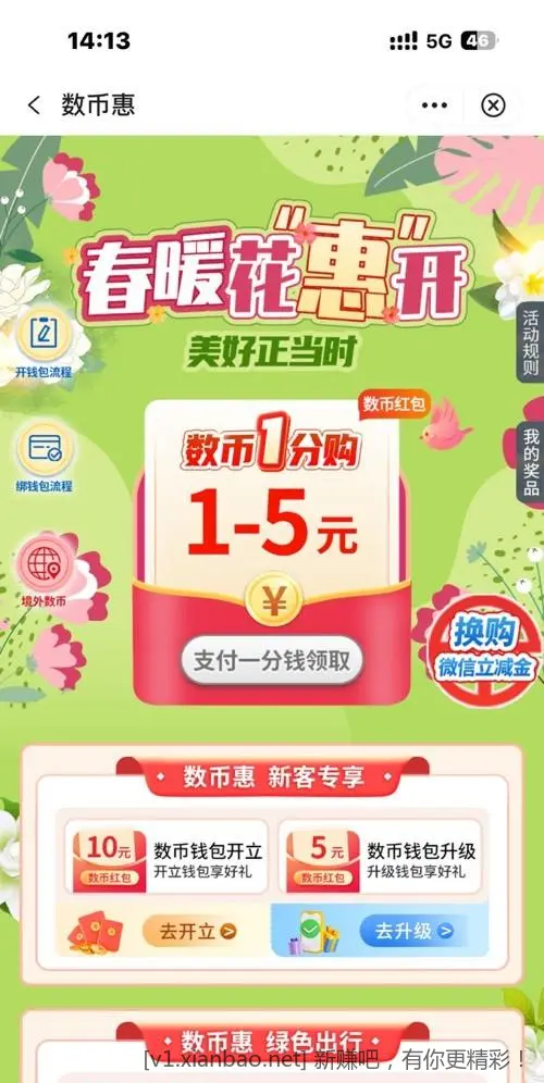 中行1-5元数币 - 线报酷
