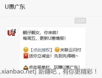 广东云闪付0.5元通用券 - 折送网