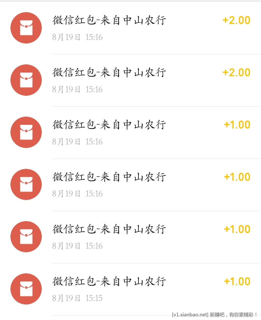 中山农业银行8红包 - 线报酷