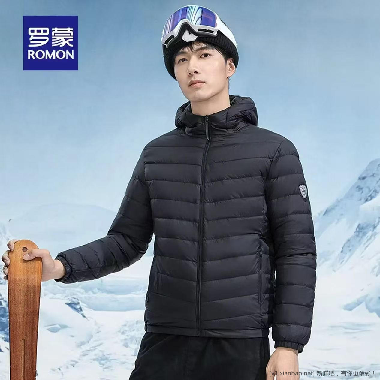罗蒙短款立领羽绒服 到手 99 元 - 线报酷