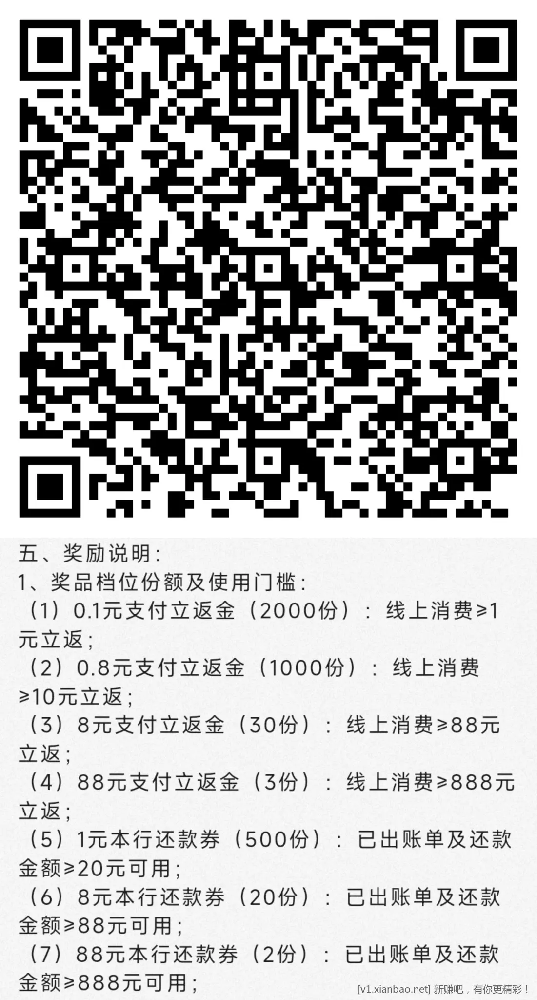 中信 两xyk活动，还款券或返现券 - 线报酷
