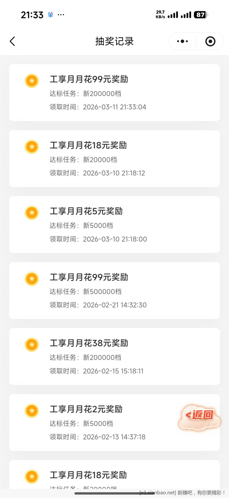 工行月月花有水， - 线报酷