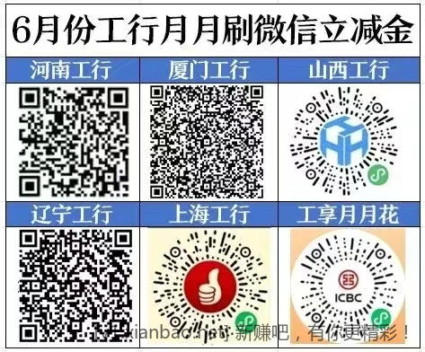 📢 6🈷️ 工行部分地区微信月月刷活动(10r) - 86线报